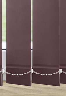 Roma, Aubergine - Vertical Blind Slats